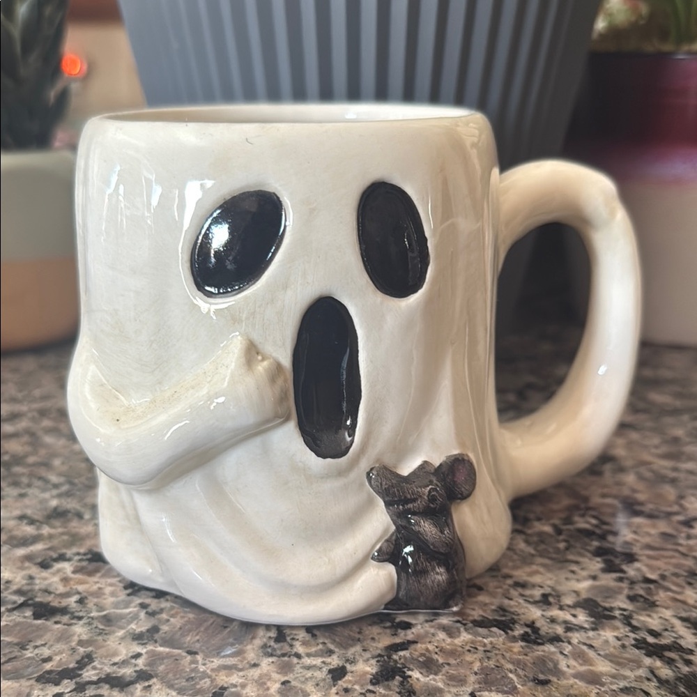 Blue Sky Ghost Ceramic Mug